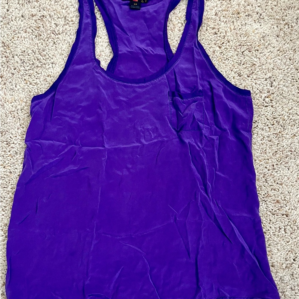 Forever 21 Vibrant Purple Tank Top